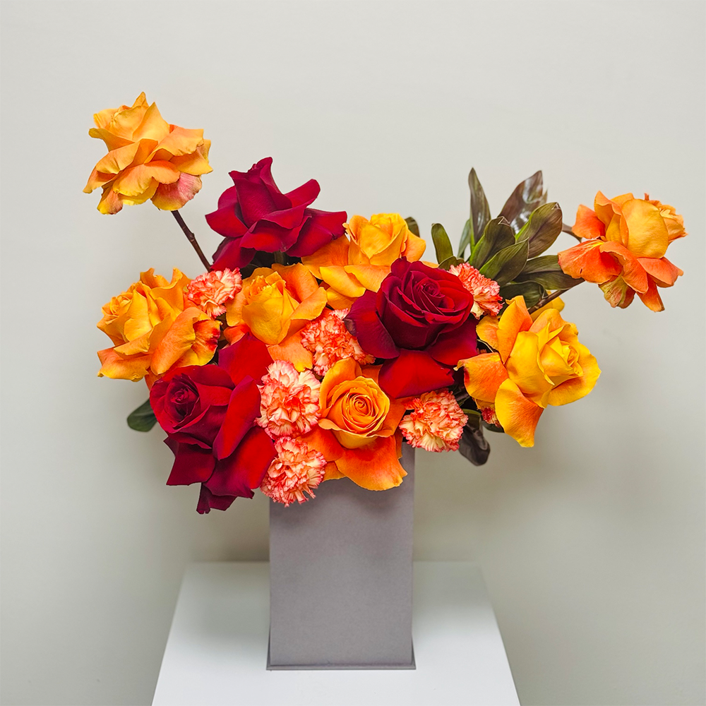 Flower Box with 12pcs Ecuadorian Rose Large